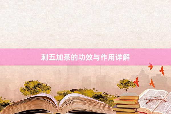 刺五加茶的功效与作用详解
